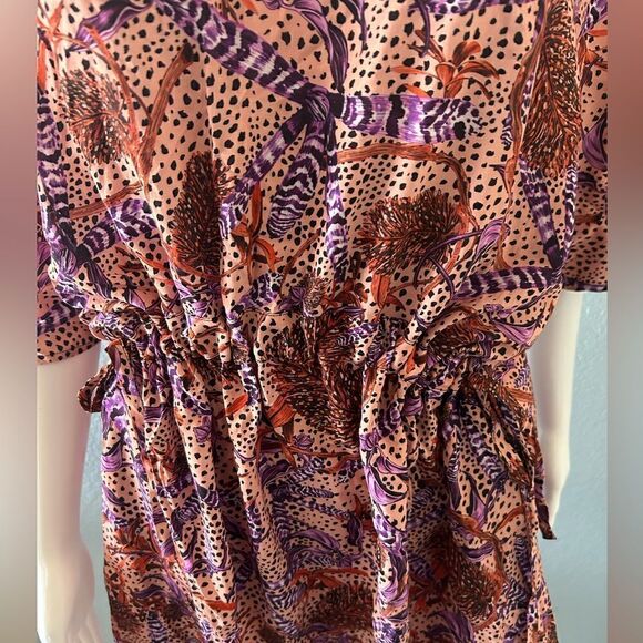 Seafolly Pink /Orange Floral Coverup or Summer Dress, Size Medium, NWOt - Picture 8 of 12